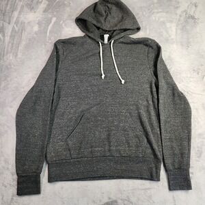 Alternative Earthleisure Eco-Fleece Hoodie Charcoal Gray Medium M Soft